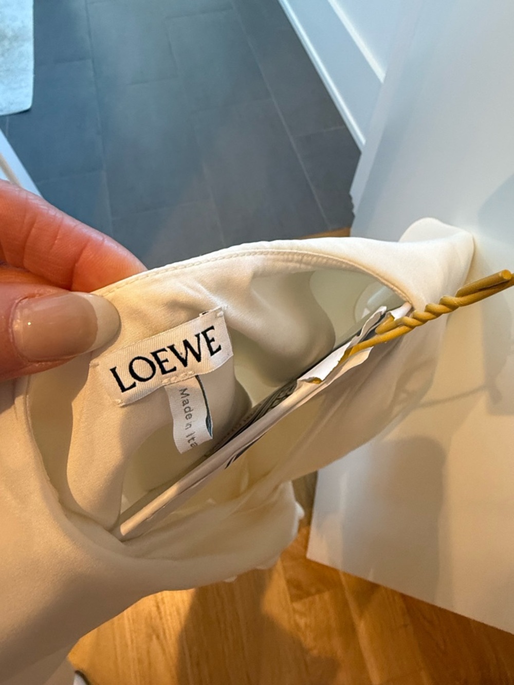 Loewe X Paula’s Ibiza Ruffle Cape Sleeve Top - Picture 5 of 6